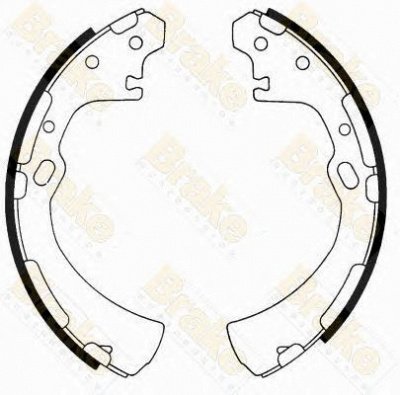 BRAKE ENGINEERING sh2334 -  Комплект тормозных колодок